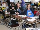 Amateur Radio volunteers at the State Emergency Operations Center. [Bruce Tinkler, N9JBT, photo]